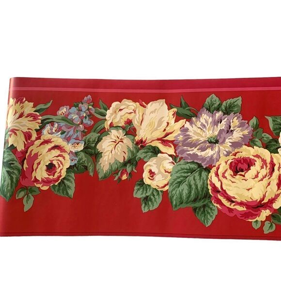 Waverly Floral Wallpaper Border - Picture 1 of 3